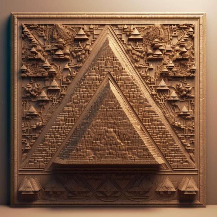 Patterns and decorations (stl Pyramica 3, PATTERN_183) 3D models for cnc